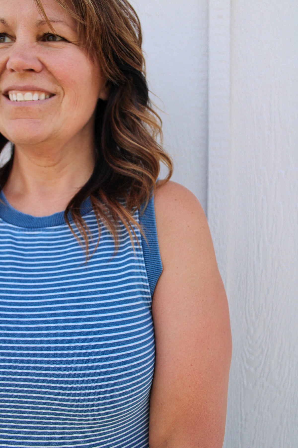 HAVANA STRIPED MIDI DRESS