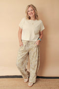 BOHDI CAMO MIX BARREL SWEAT PANT