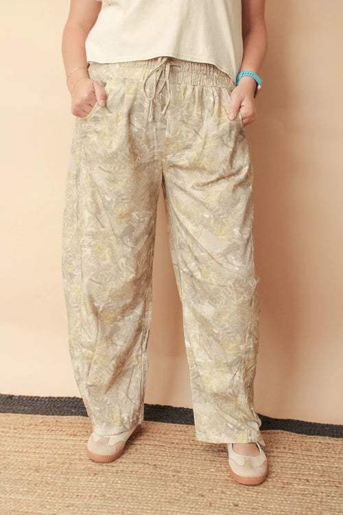 BOHDI CAMO MIX BARREL SWEAT PANT