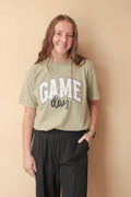 GAME DAY POLKA DOT REG/CURVY GRAPHIC TEE