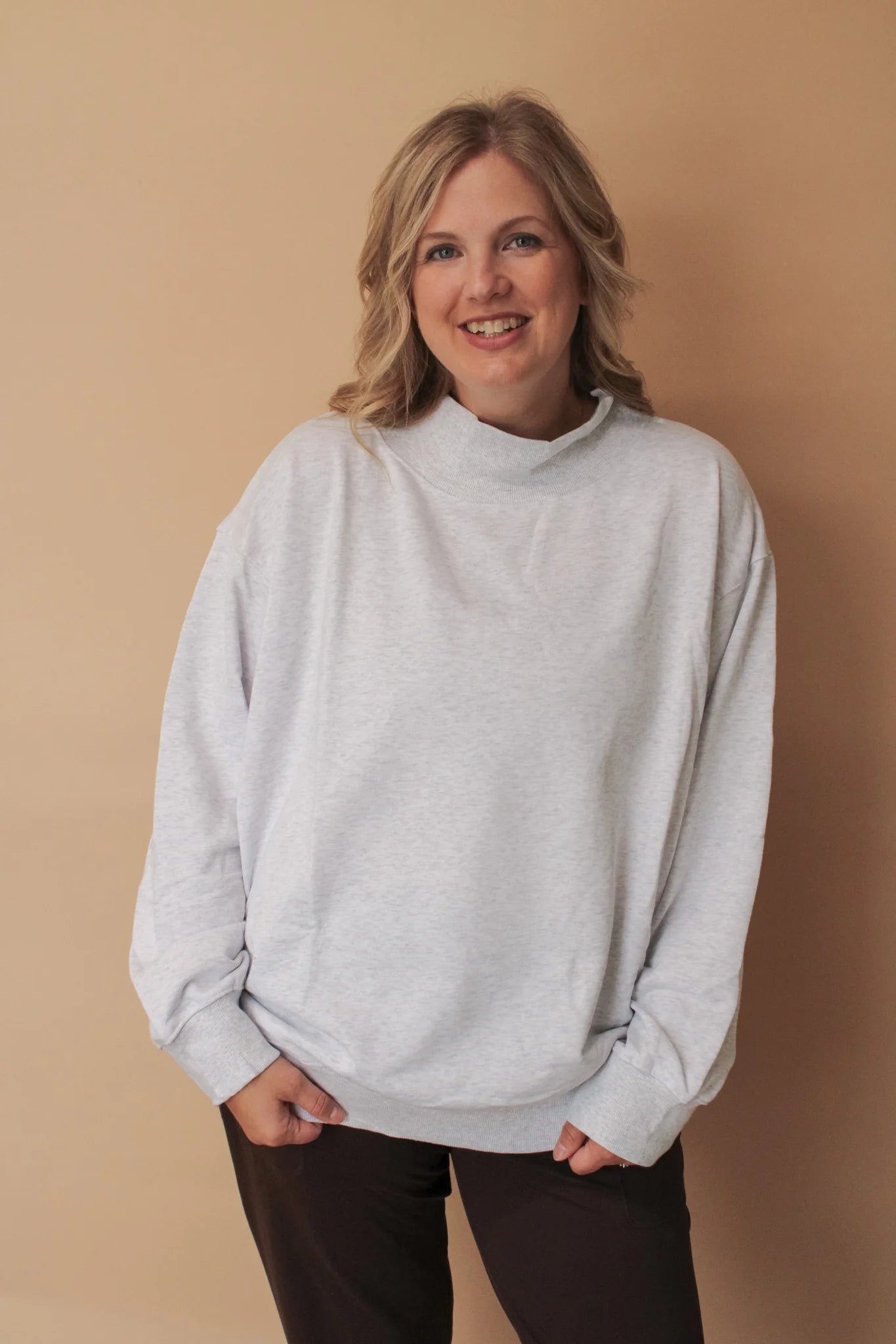 PAIGE REG/CURVY OVERSIZED MOCKNECK