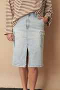 TAMI HIGH RISE MIDI CARGO SKIRT